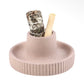 Ceramic Ribbed Smudge Bowl