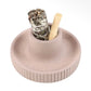 Ceramic Ribbed Smudge Bowl