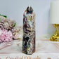 Mexican Lace Agate Tower 12cm