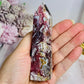 Mexican Lace Agate Tower 12cm