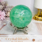 Green Fluorite Sphere On Stand 768g