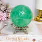 Green Fluorite Sphere On Stand 768g