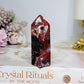 Red Mexican Agate Druzy Tower 7.5cm