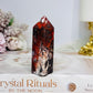 Red Mexican Agate Druzy Tower 7.5cm