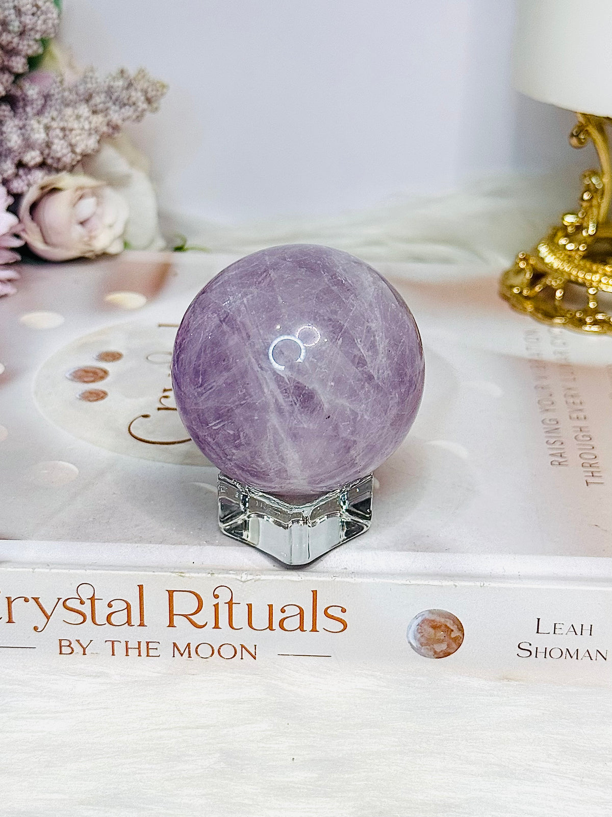 Amethyst Sphere on Stand 175g