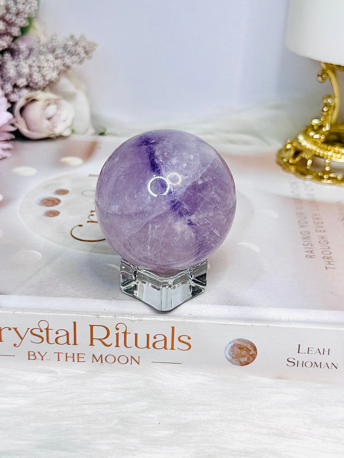 Amethyst Sphere on Stand 175g