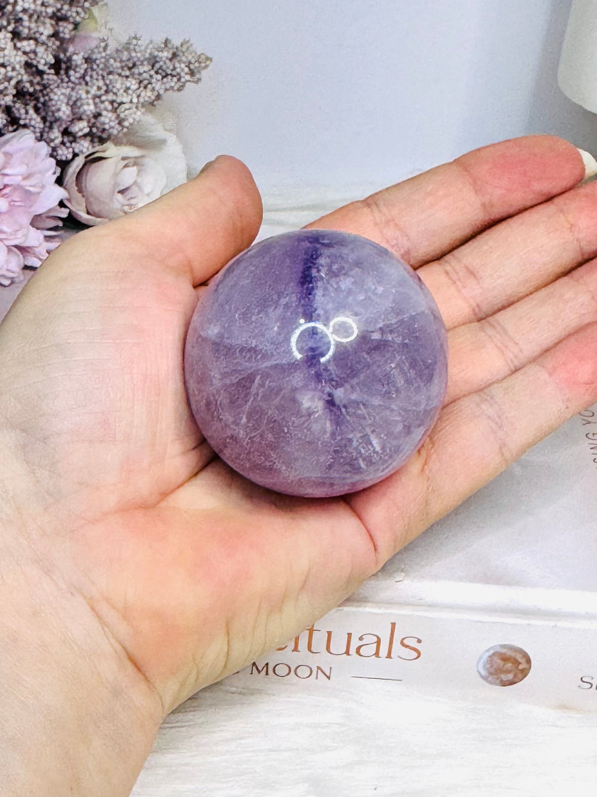 Amethyst Sphere on Stand 175g