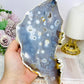 Large Chunky Orbicular Druzy Jasper Slab On Stand 652g 22cm