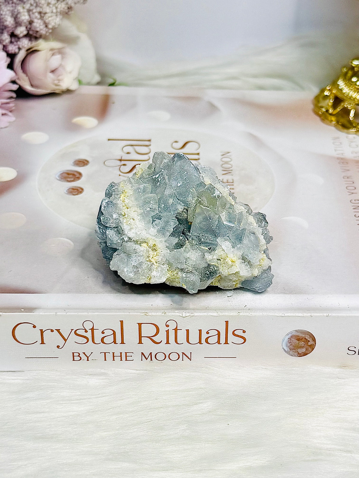 Blue Celestite Cluster 165g