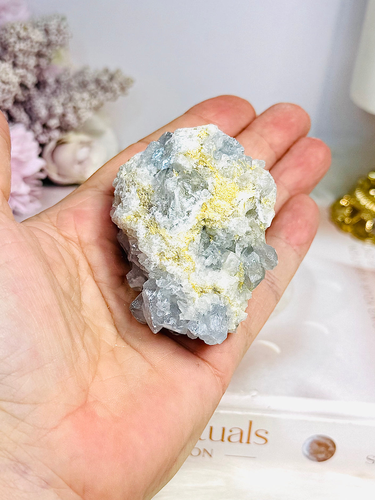Blue Celestite Cluster 165g