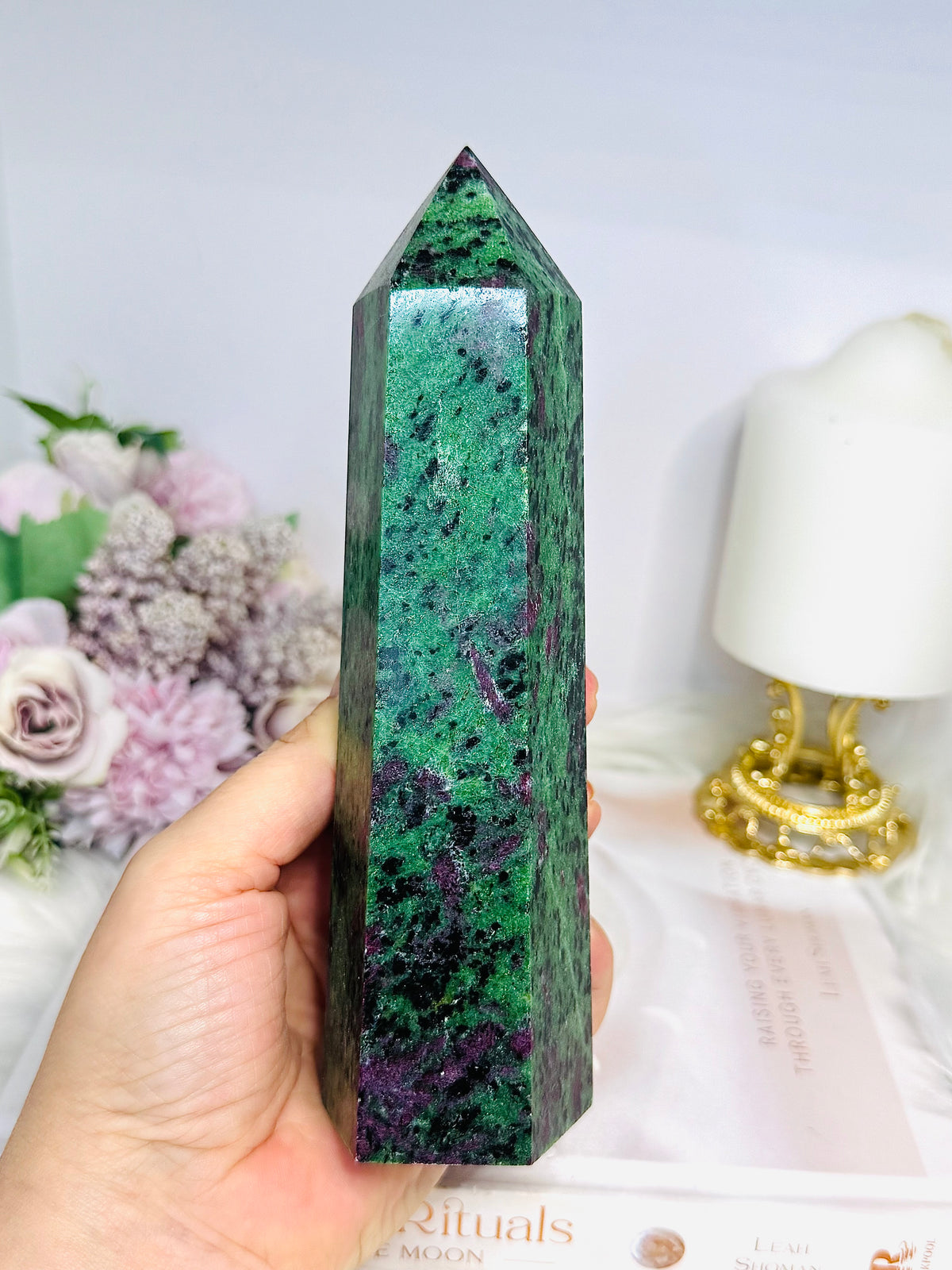 Large Ruby In Zoisite Chunky Tower 17.5cm 788g (UV Reactive)