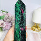 Large Ruby In Zoisite Chunky Tower 17.5cm 788g (UV Reactive)