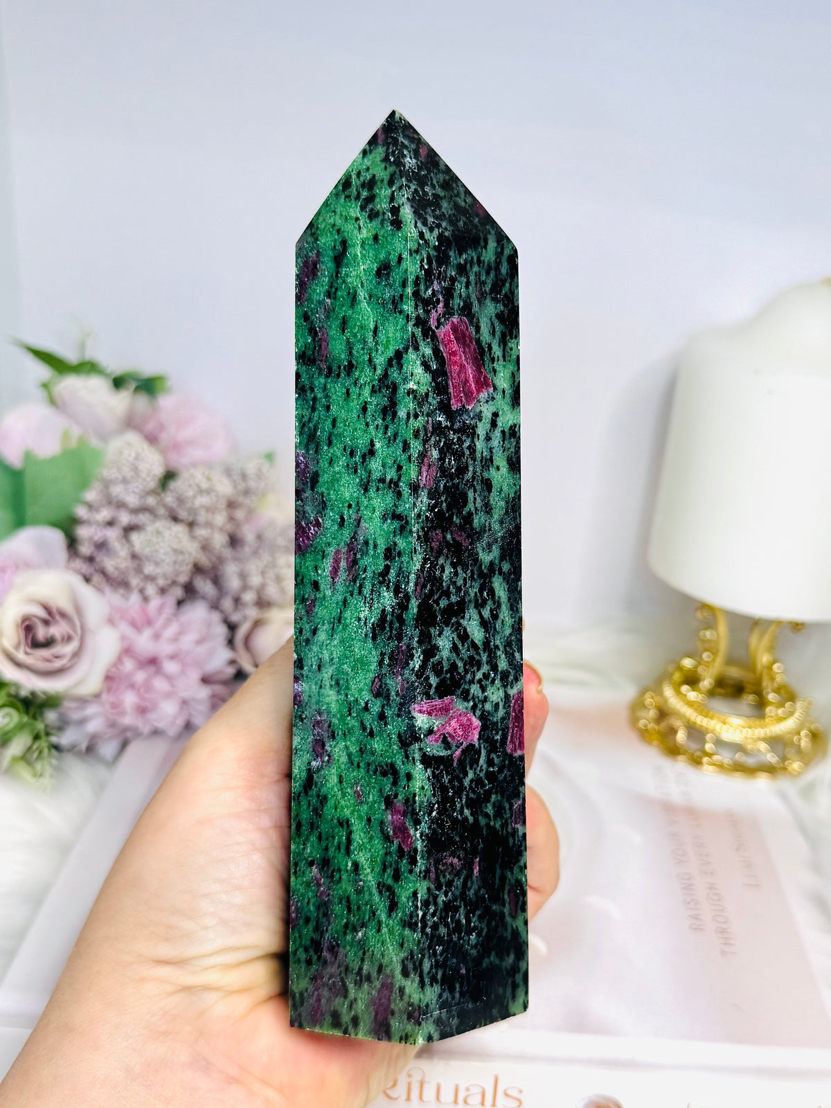 Large Ruby In Zoisite Chunky Tower 17.5cm 788g (UV Reactive)