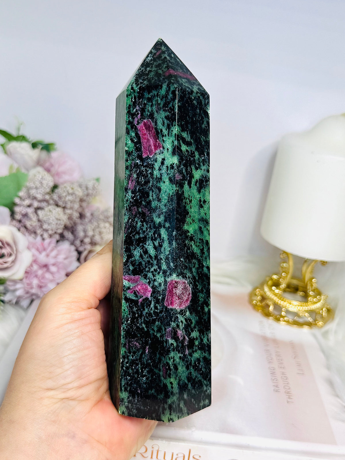 Large Ruby In Zoisite Chunky Tower 17.5cm 788g (UV Reactive)
