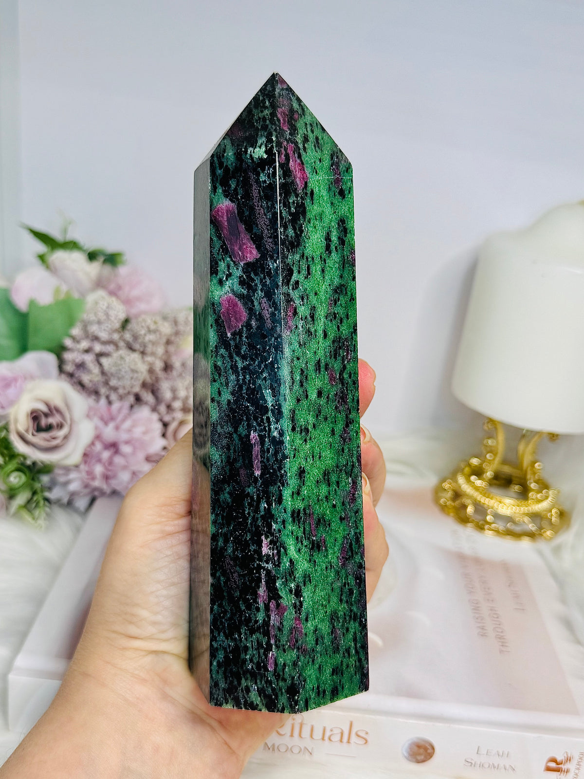 Large Ruby In Zoisite Chunky Tower 17.5cm 788g (UV Reactive)