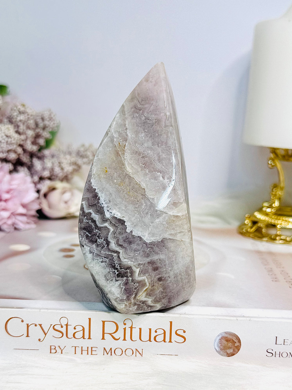 Chevron Amethyst Freeform | Flame 11cm 360g