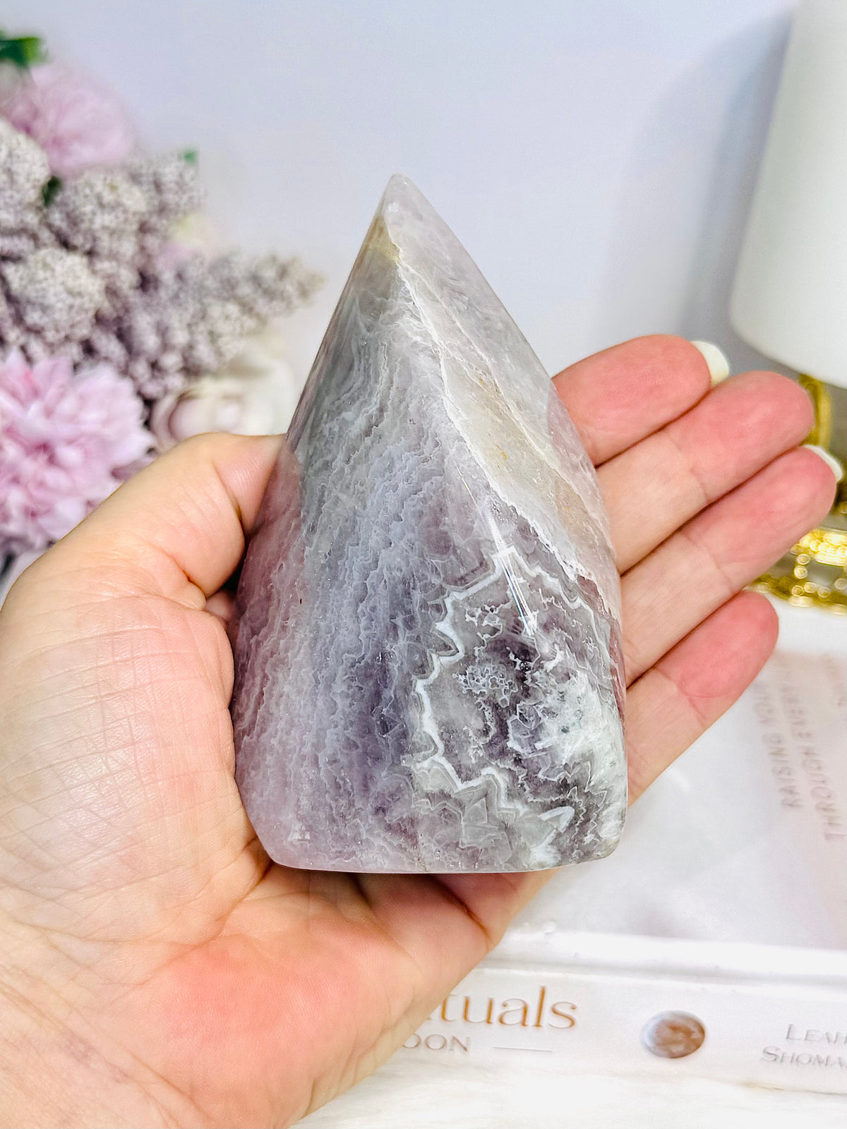 Chevron Amethyst Freeform | Flame 11cm 360g