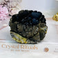 Volcano Agate (UV Reactive) Carved Flower 274g