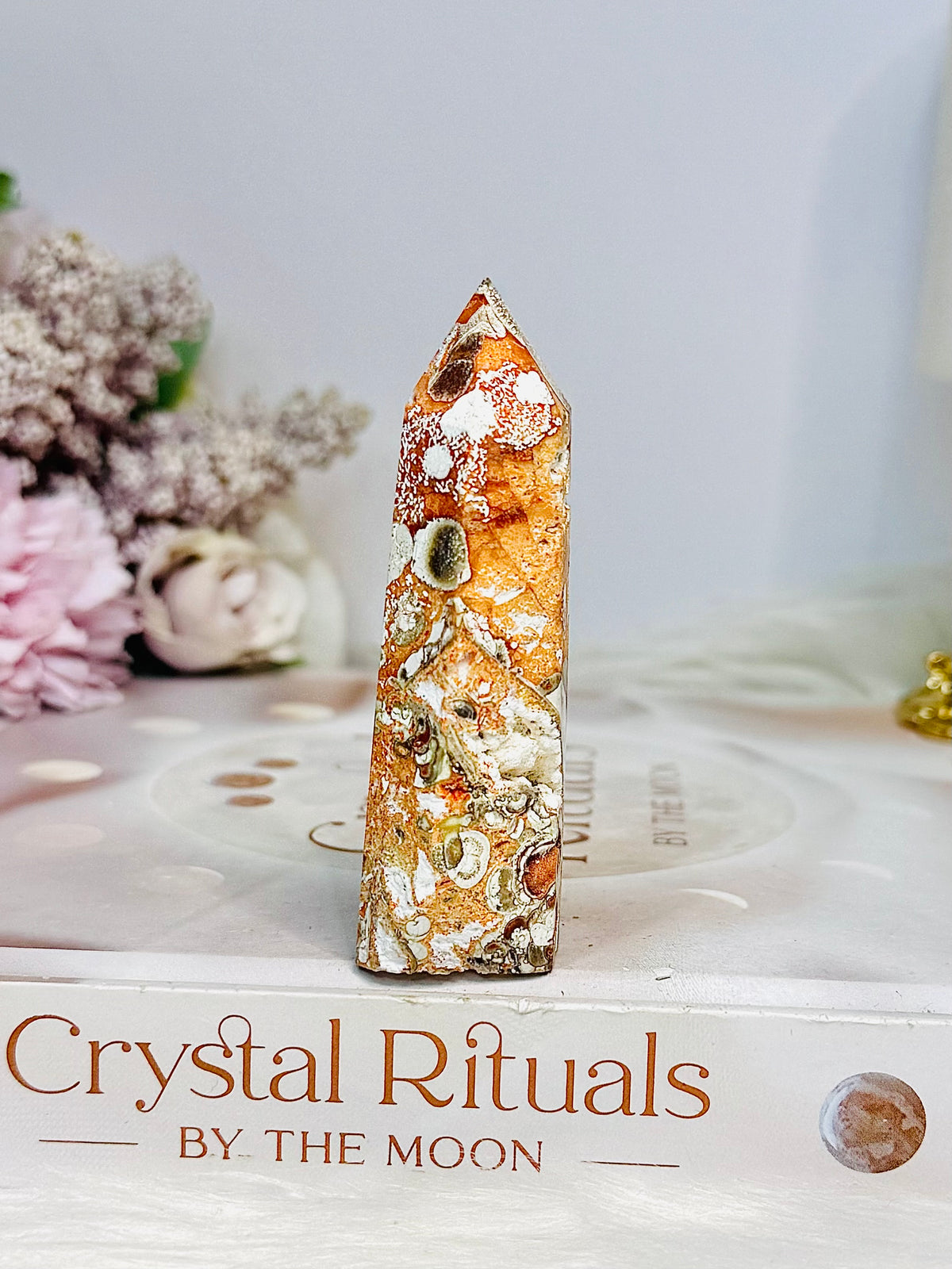 Money Agate Druzy Tower 7.5cm