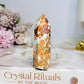 Money Agate Druzy Tower 7.5cm