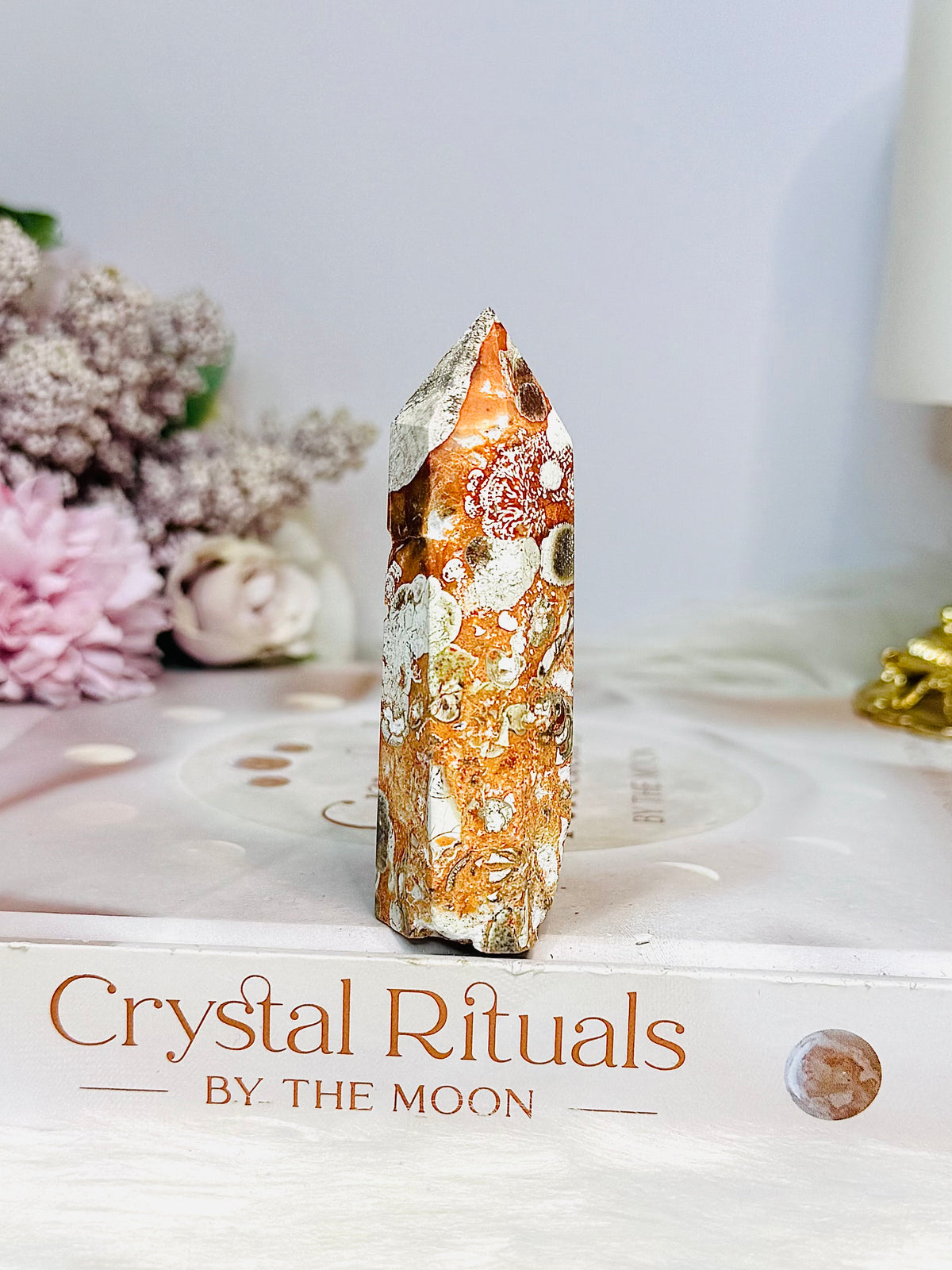 Money Agate Druzy Tower 7.5cm