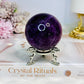 High Grade Watermelon Fluorite Sphere on Stand 337g