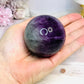 High Grade Watermelon Fluorite Sphere on Stand 337g