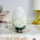 Moss Agate In Quartz Druzy Egg 184g