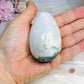 Moss Agate In Quartz Druzy Egg 184g