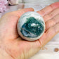 Moss Agate In Quartz Druzy Egg 184g