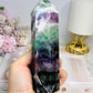 High Grade Rainbow Fluorite Tower with Rainbows 15cm 502g