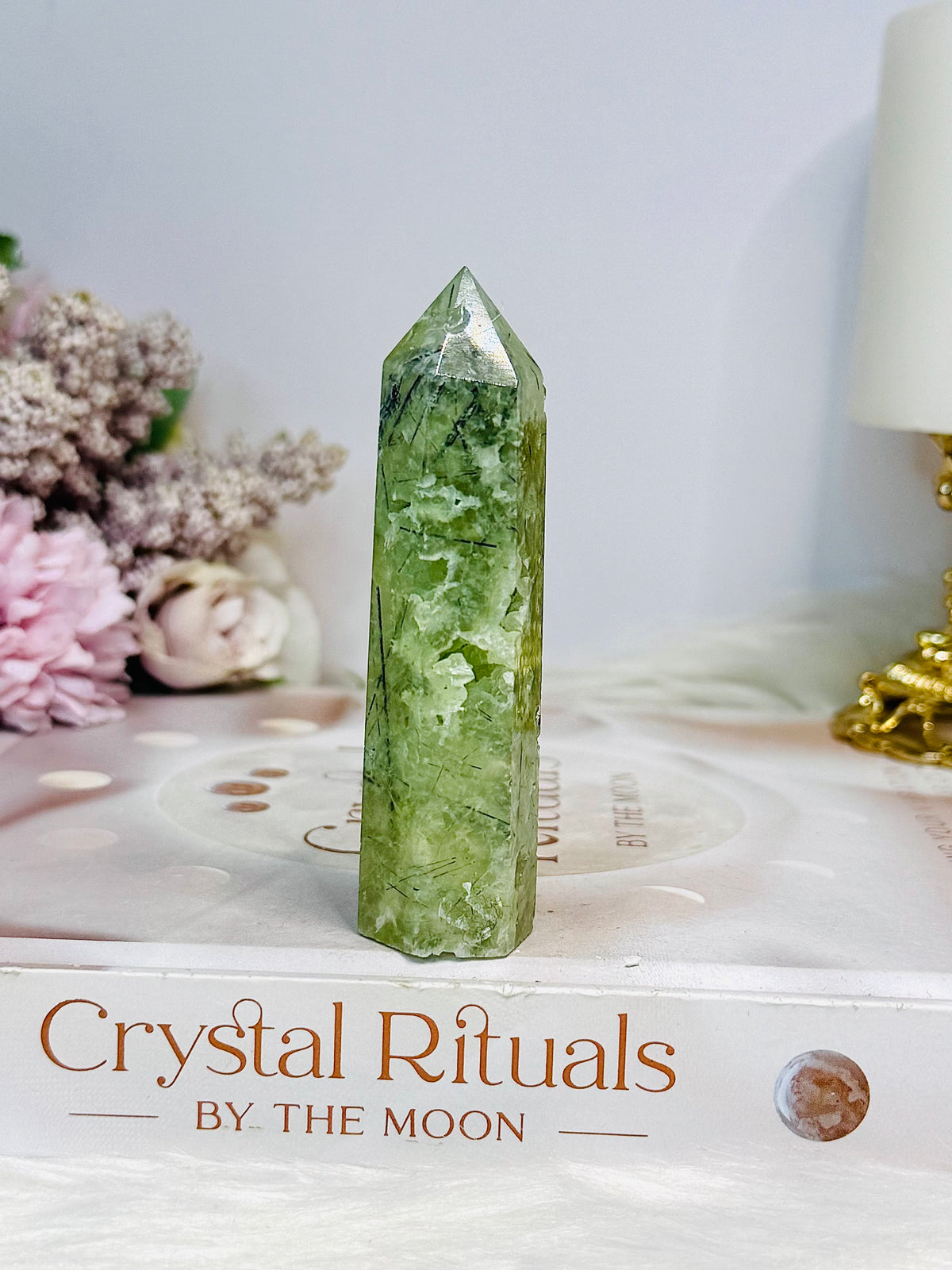 Prehnite Druzy Tower 8.5cm