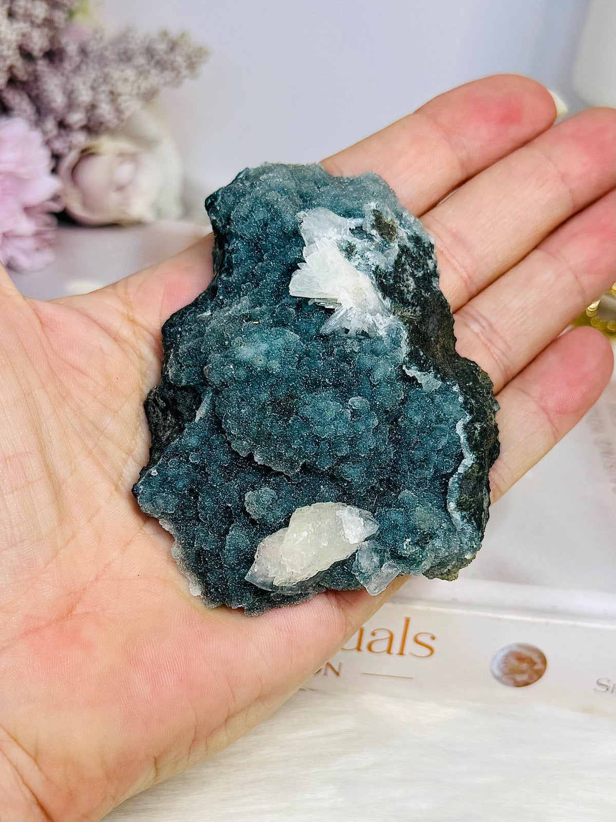 Natural Sphalerite with Calcite Specimen 9cm