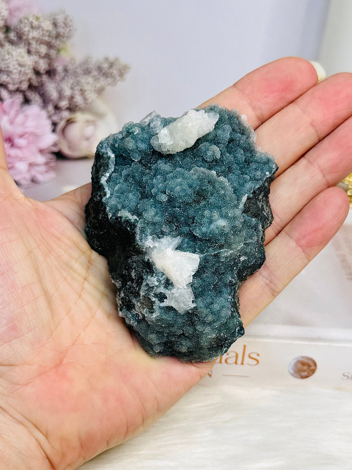 Natural Sphalerite with Calcite Specimen 9cm