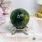 Large Prehnite Sphere On Stand 308g