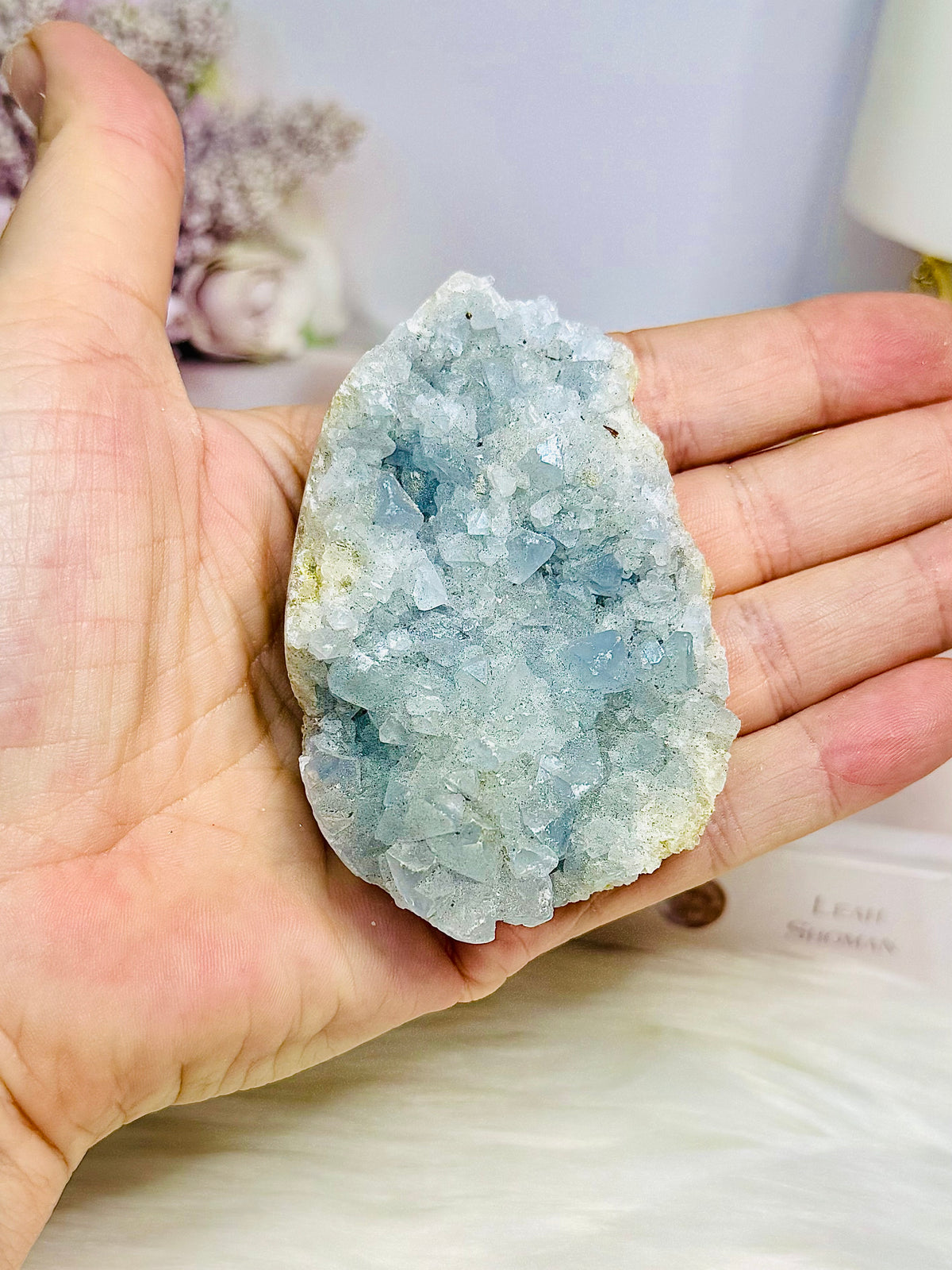 Blue Celestite Cluster 8cm