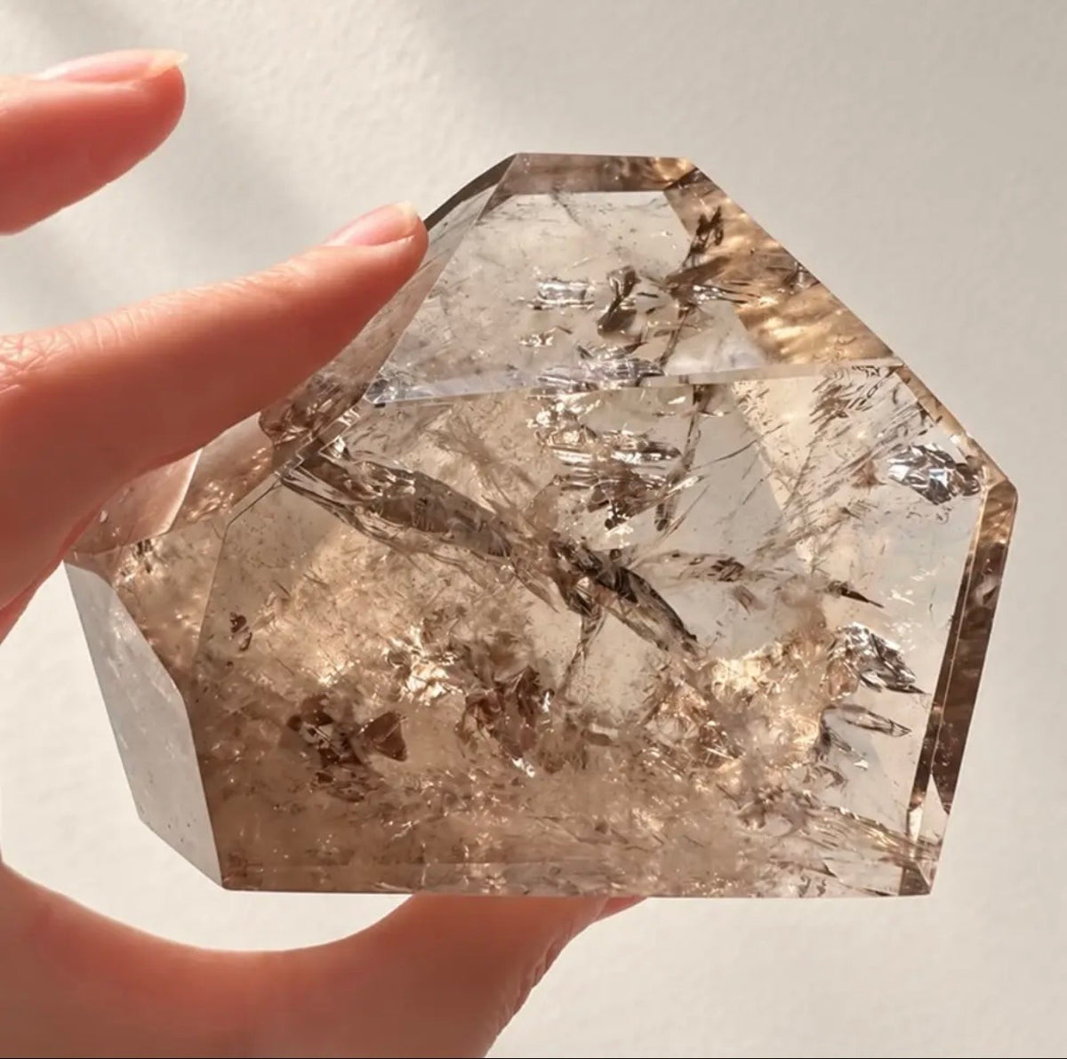 Brazilian Smokey Quartz Freeform with Rainbows 10cm 635g