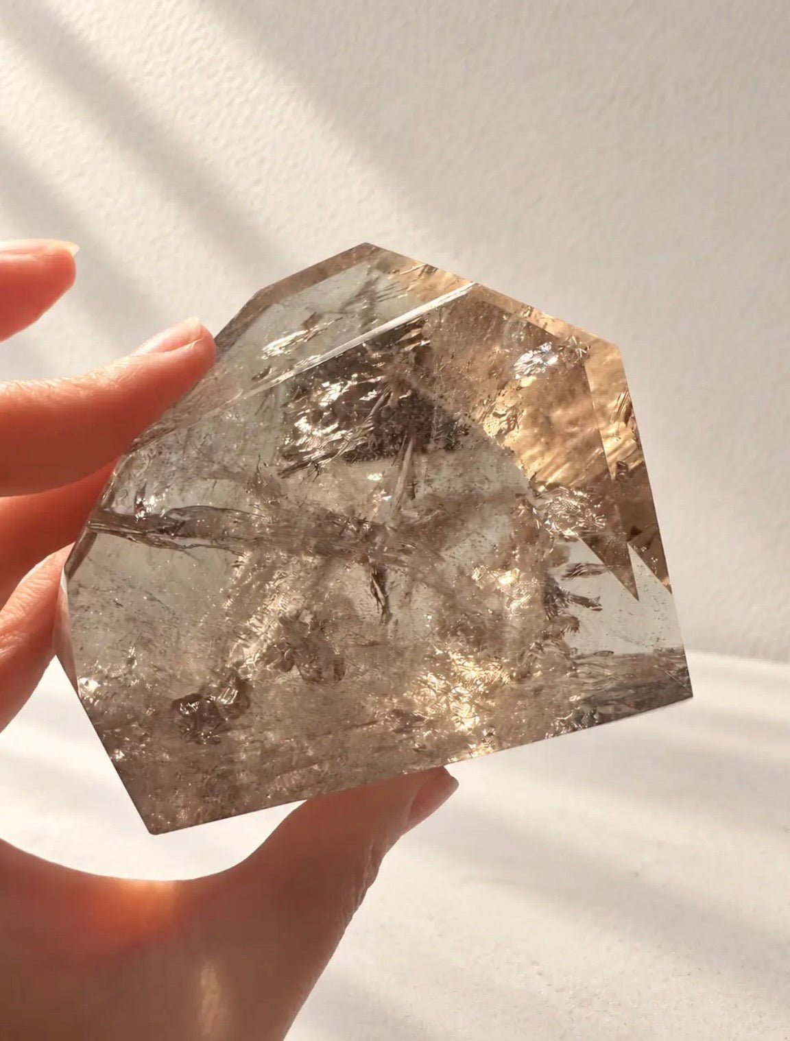Brazilian Smokey Quartz Freeform with Rainbows 10cm 635g