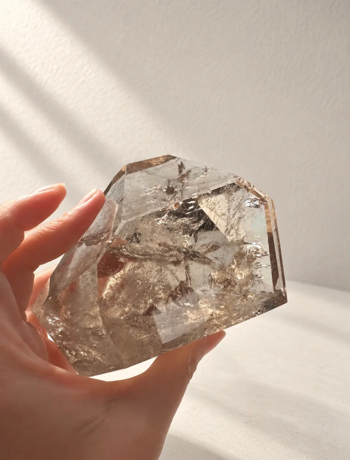 Brazilian Smokey Quartz Freeform with Rainbows 10cm 635g