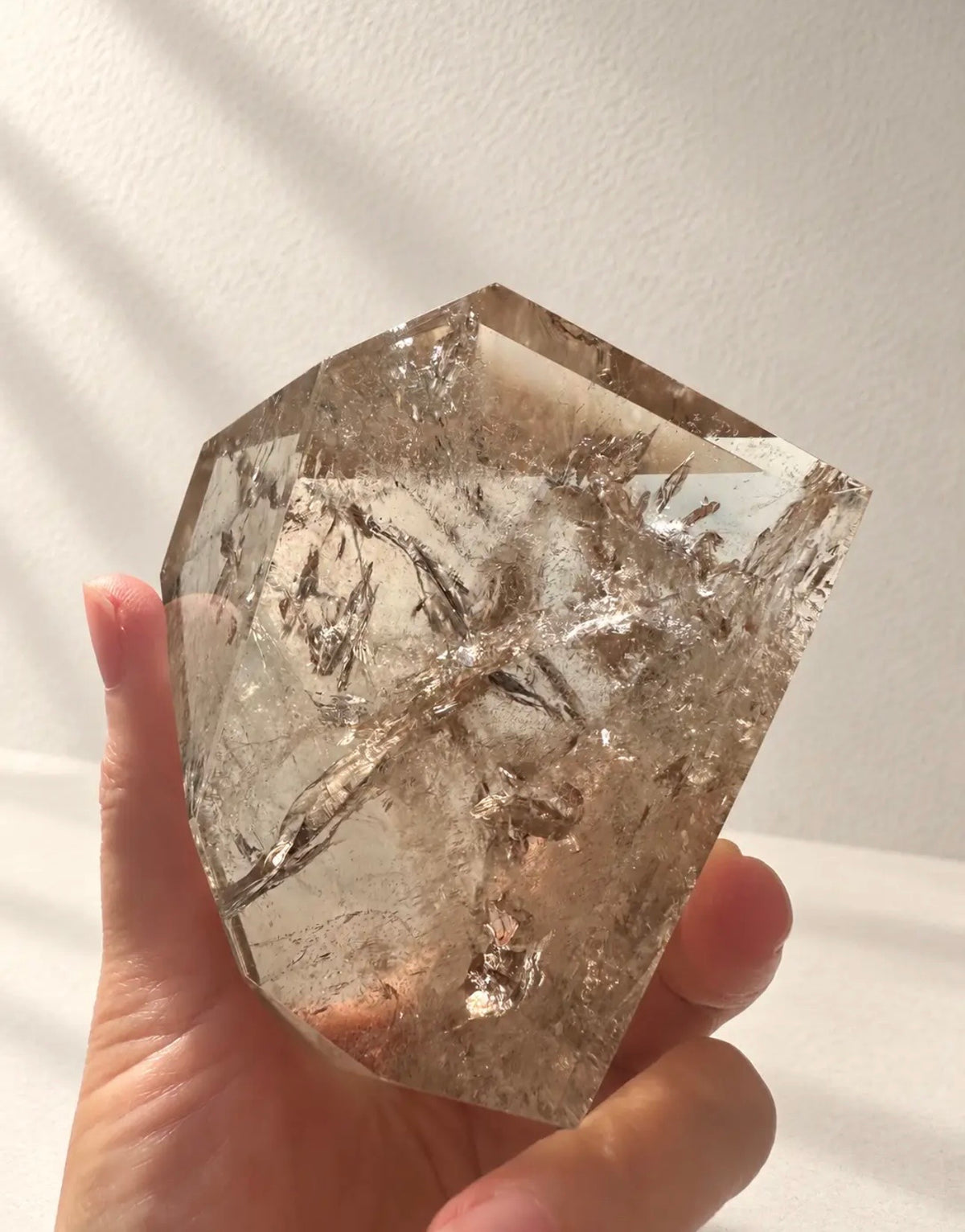 Brazilian Smokey Quartz Freeform with Rainbows 10cm 635g