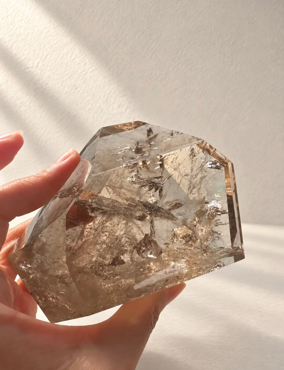 Brazilian Smokey Quartz Freeform with Rainbows 10cm 635g