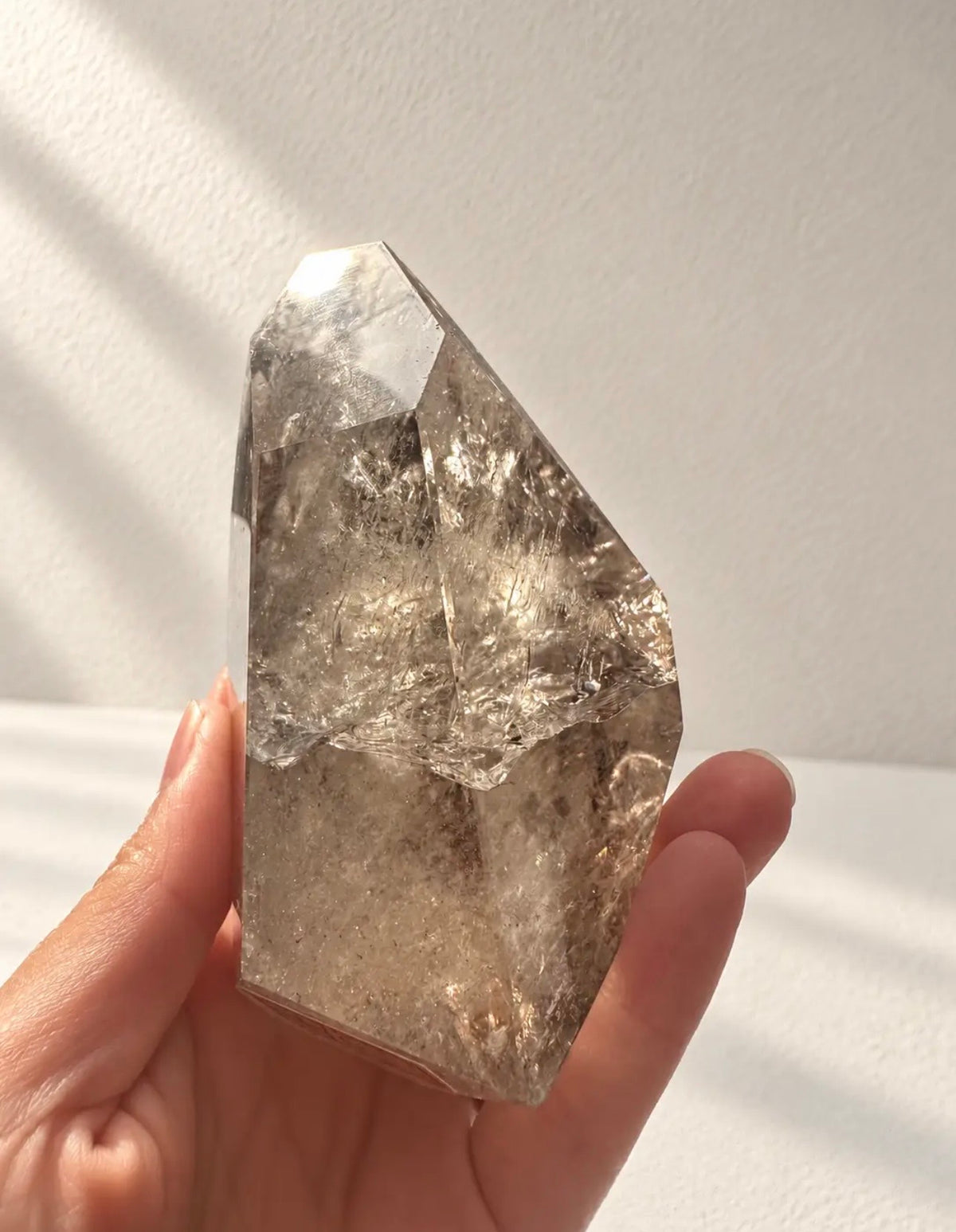 Brazilian Smokey Quartz Freeform with Rainbows 10cm 635g