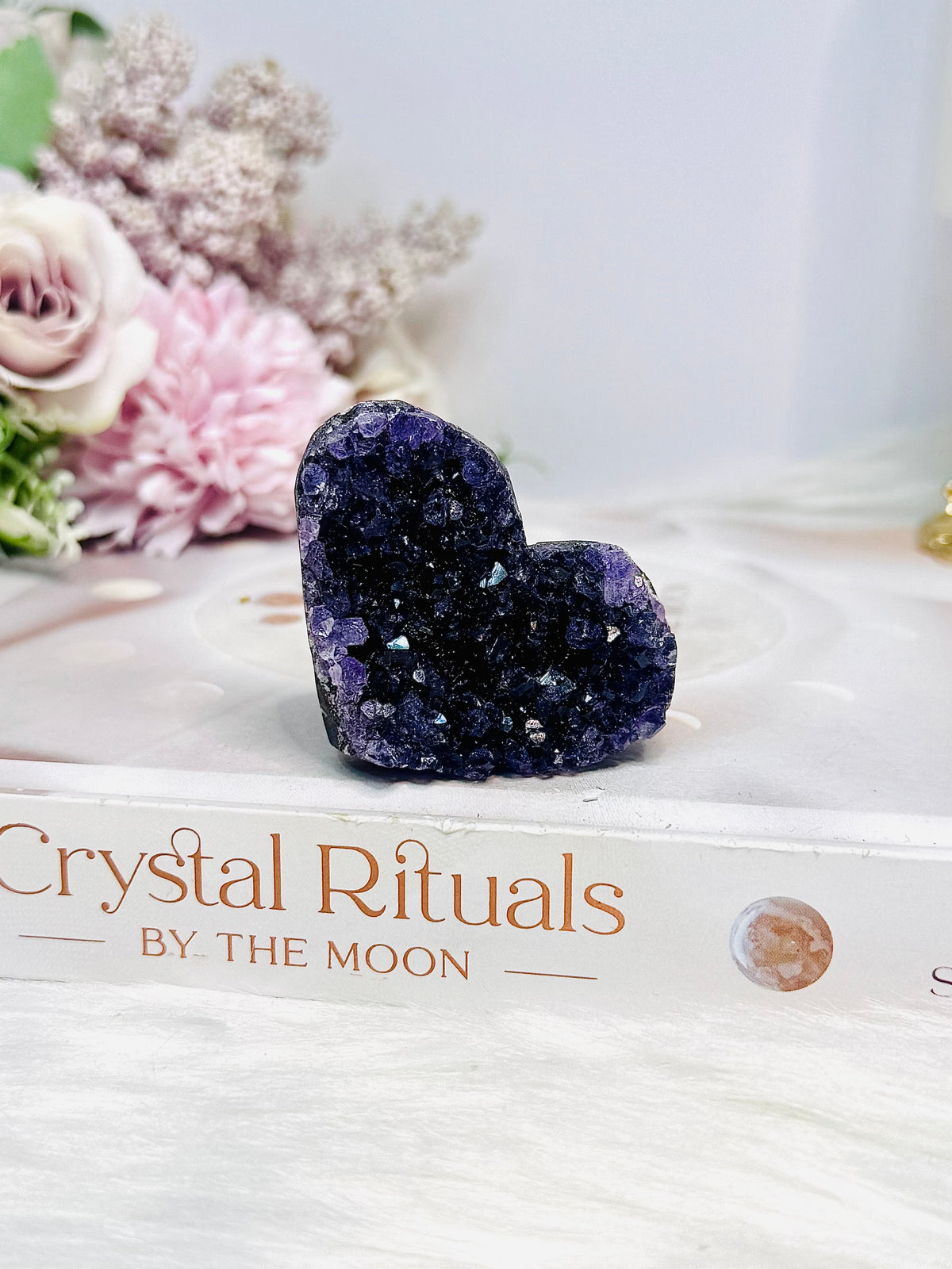 Amethyst Cluster Heart 5.5cm