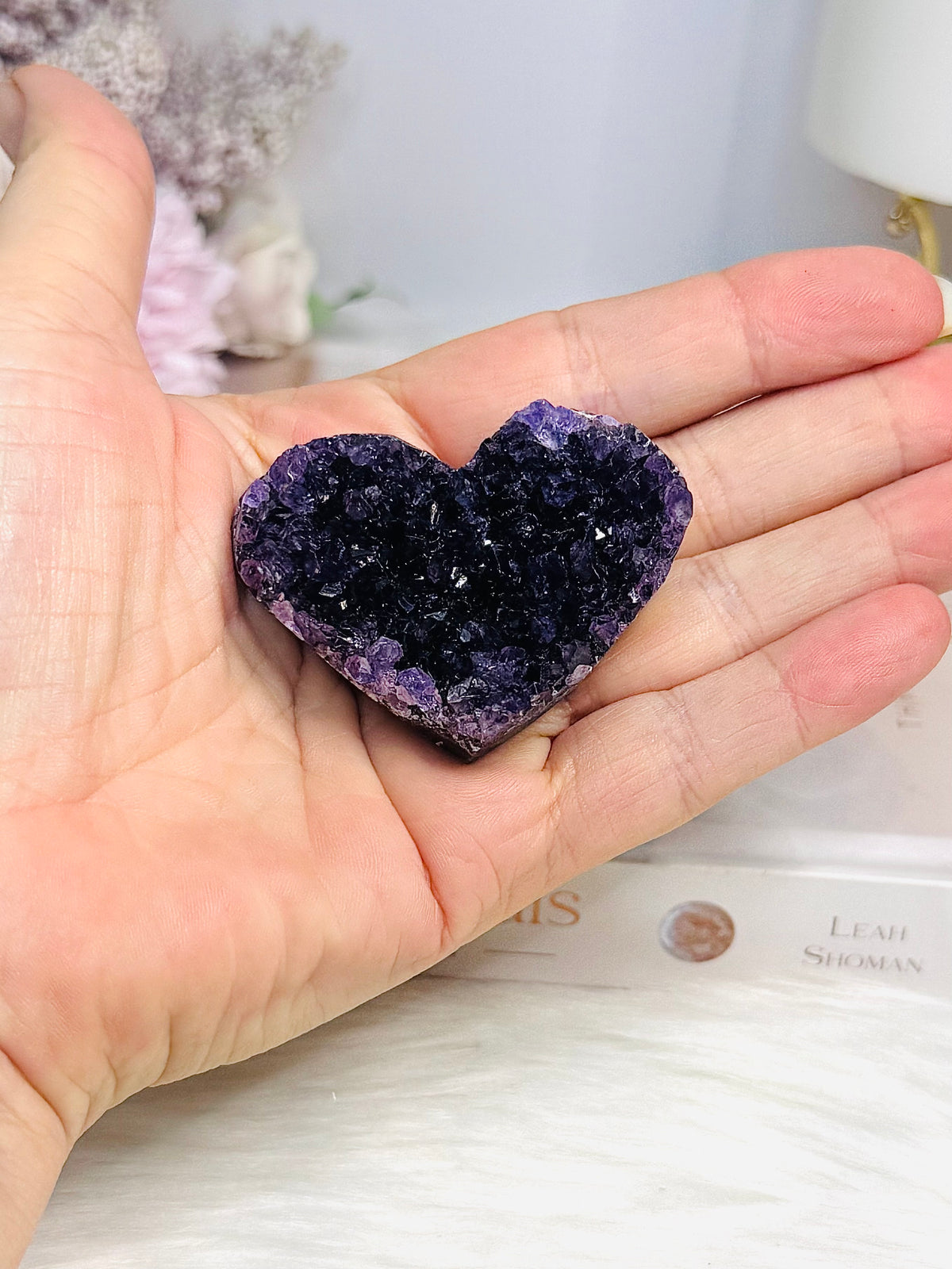 Amethyst Cluster Heart 5.5cm