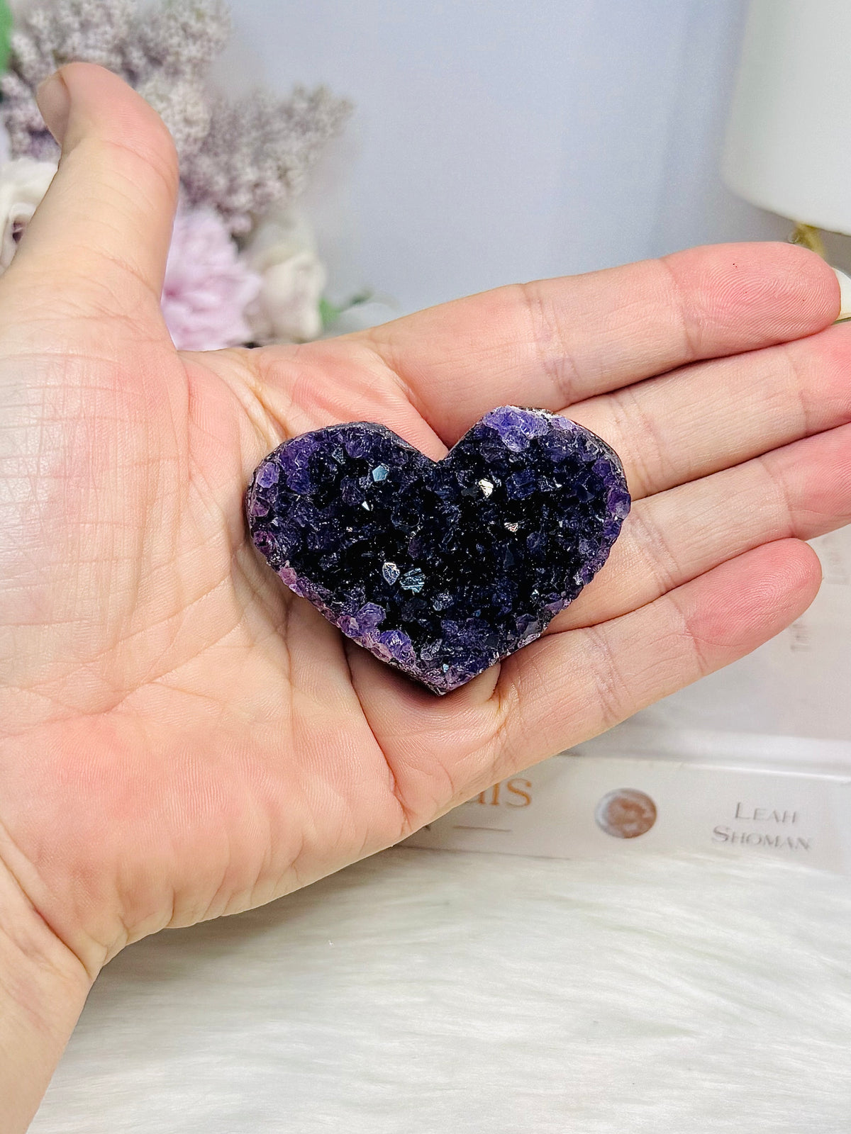 Amethyst Cluster Heart 5.5cm