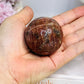 High Grade Sparkling Gold Sunstone X Moonstone Sphere on Stand 152g