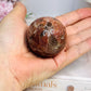 High Grade Sparkling Gold Sunstone X Moonstone Sphere on Stand 152g