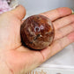 High Grade Sparkling Gold Sunstone X Moonstone Sphere on Stand 152g