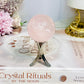 Rose Quartz Sphere On Stand 102g