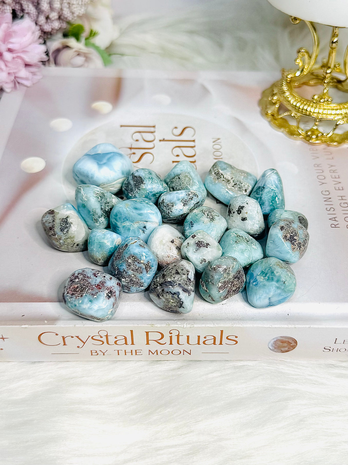 Natural Larimar Tumbles $10 each